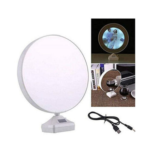 Magic Mirror with LED Light Photo Frame (Circle)