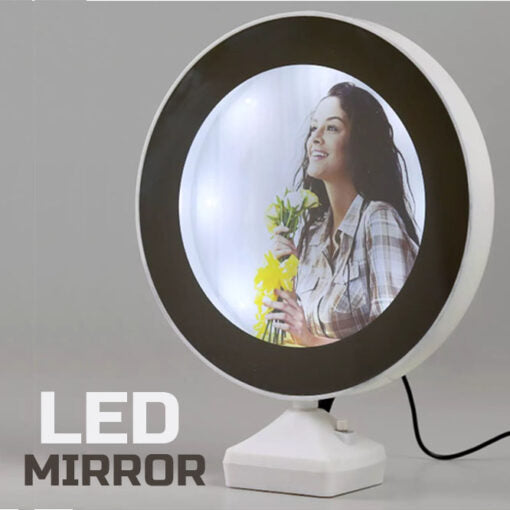 Magic Mirror with LED Light Photo Frame (Circle)